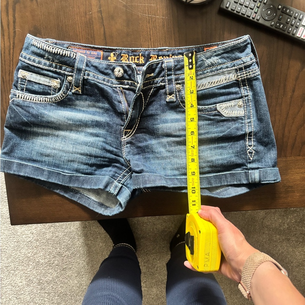 Rock Revival Dark Blue Jean Shorts